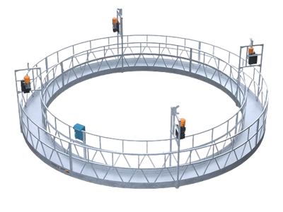 Galvanized Round Shaped Suspended Platform